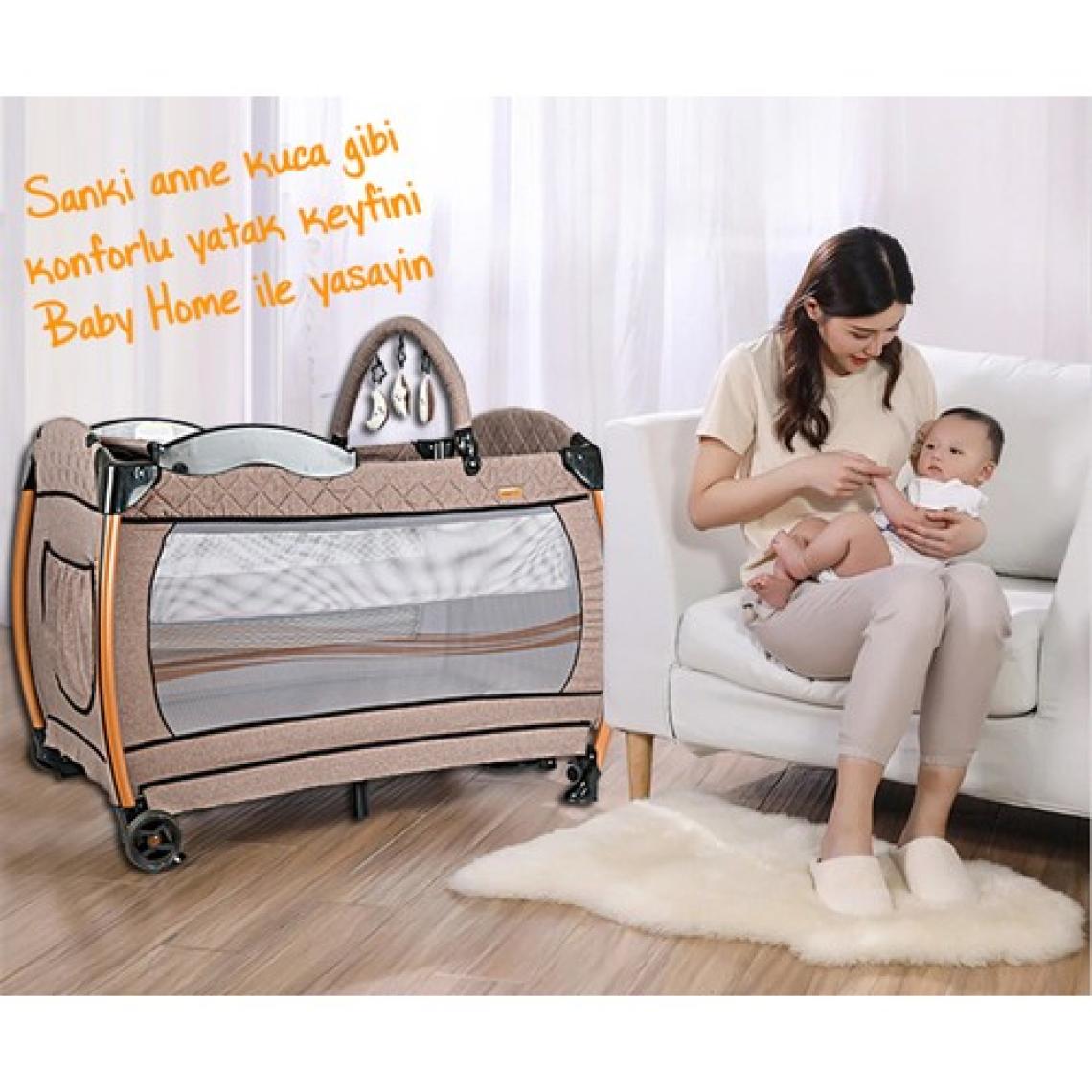 Baby Home 600 Nanny 70x110 Bebek Oyun Parkı Park Yatak Beşik
