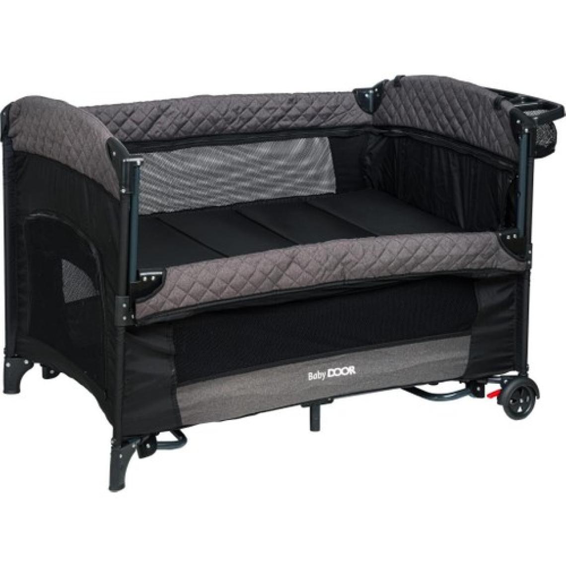 Babydoor Mia Comfort Anne Yanı Park Yatak Oyun Parkı 70X110 +Yatak Antrasit