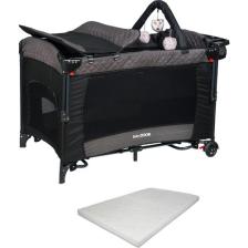 Babydoor Mia Comfort Anne Yanı Park Yatak Oyun Parkı 70X110 +Yatak Antrasit