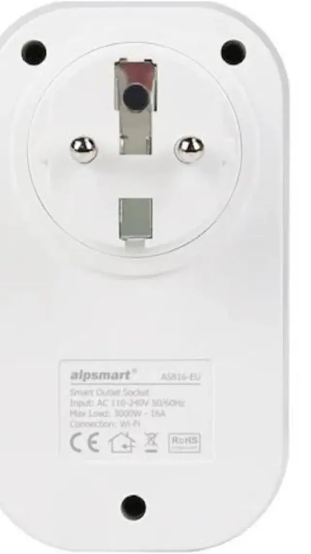 Alpsat AS816EU Wi-Fi Akıllı Priz Soketi Zamanlayıcı 16AMPER Beyaz