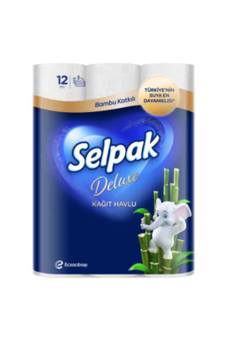 Deluxe Bambu Katkılı Havlu 12'li