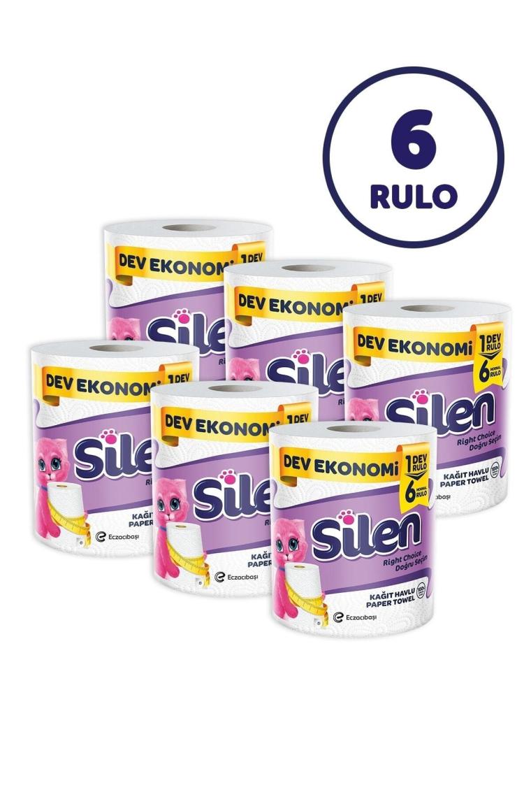 Kağıt Havlu Dev Rulo 6'lı (1=6 , 36 RULO)