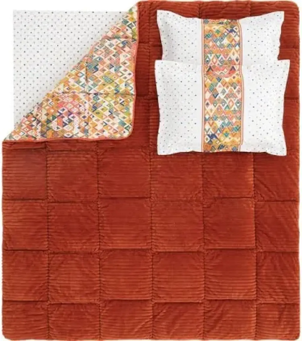 Yataş Bedding Diamond Çift Kişilik Triola Set - Turuncu
