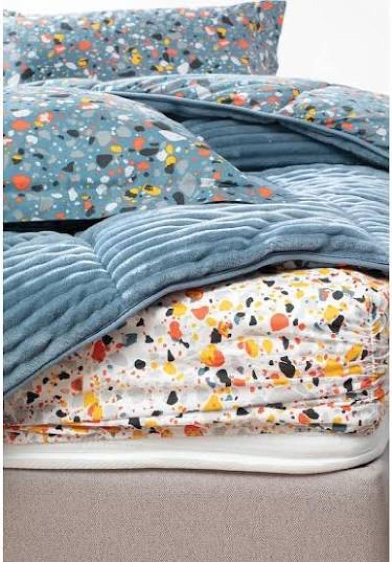 Yataş Bedding Terazzo Tek Kişilik Triola Set - Indigo
