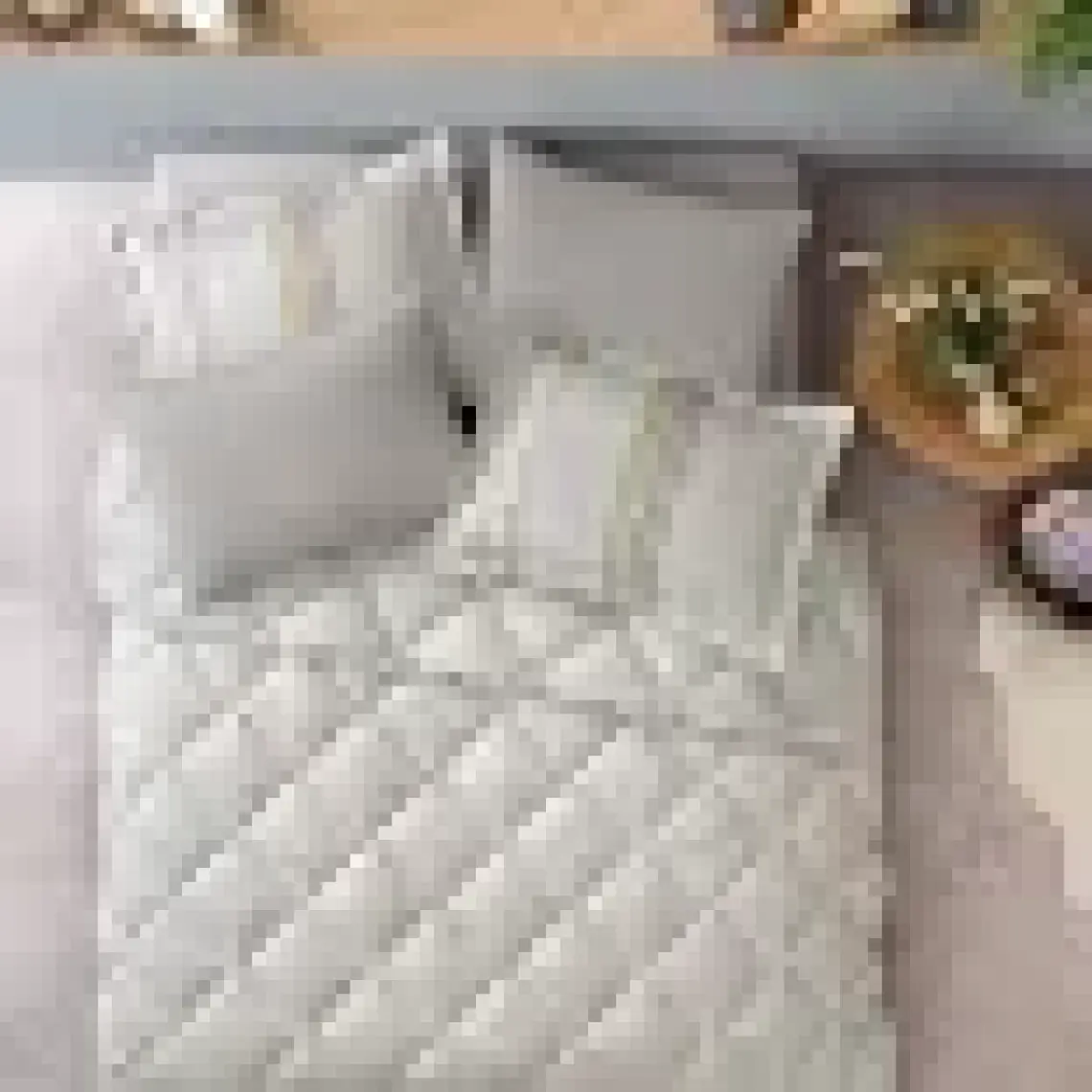Yataş Bedding Pamena Tek Kişilik Pamuk Uyku Seti 155x215 cm – Çizgili Gri, Terletmeyen ve Çift Taraflı Tasarım