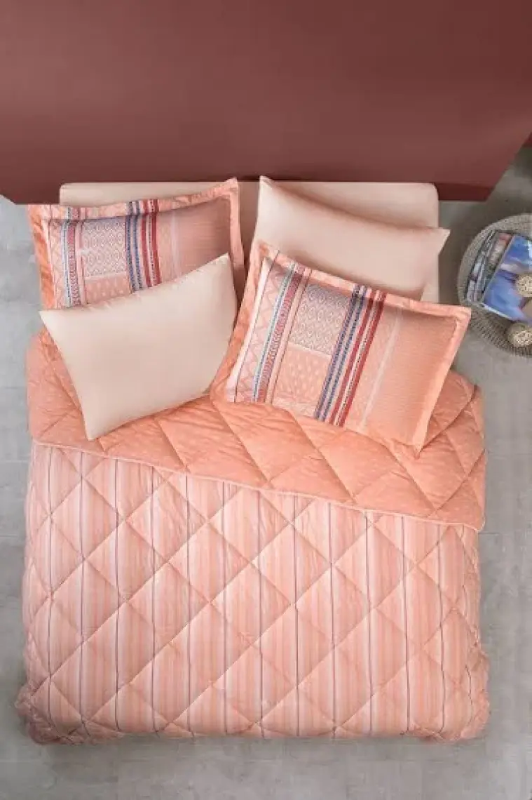 Yataş Bedding Pamena Çift Kişilik Uyku Seti - Somon