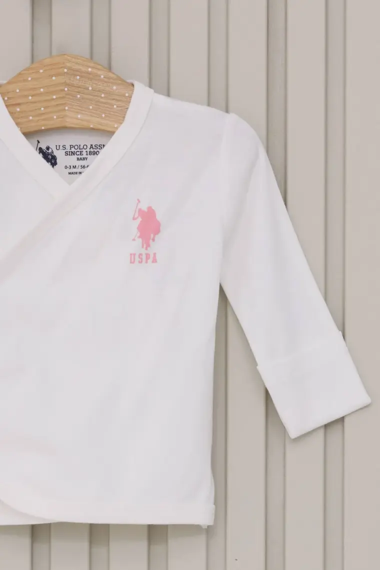 U.S. Polo Assn. Kız Bebek 5lı Zıbın Seti