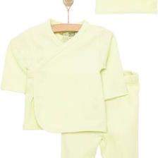 Hellobaby Yenidoğan Organik Zıbın-Şapka-Patikli Alt Unisex