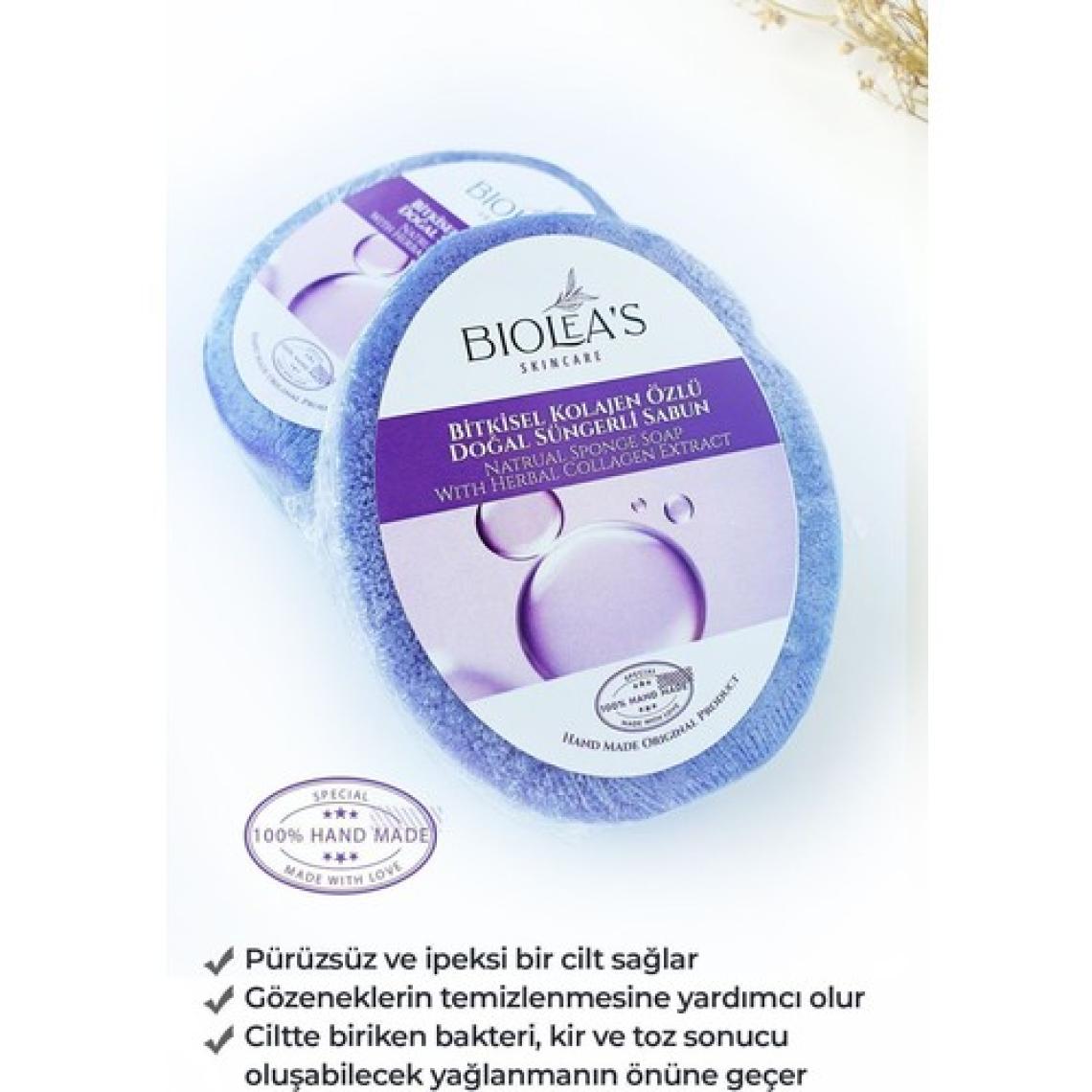 Biolea's Kolajen Özlü Doğal Süngerli Sabun 130 gr