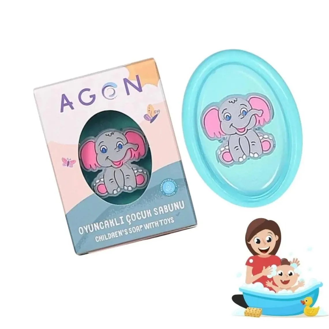 Agon Okaliptüs Özlü El Yapımı Oyuncaklı Çocuk Sabunu