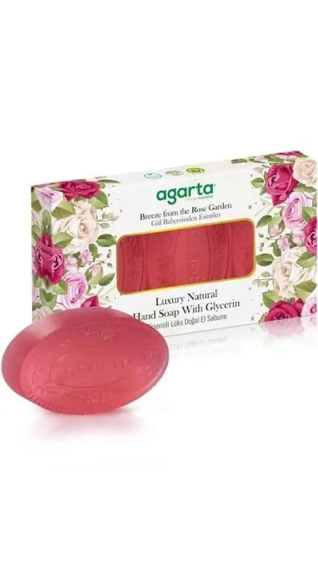 El Yapımı Doğal Gül Bahçesi El Sabunu 3*100 gr