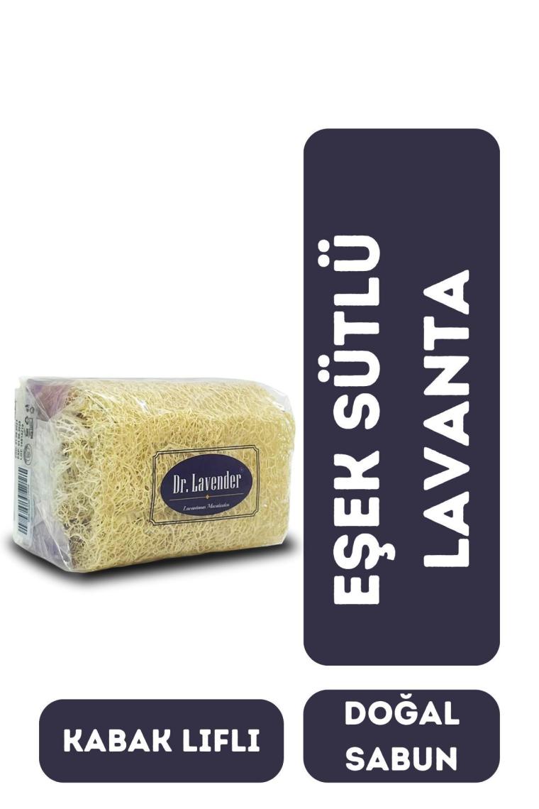 Dr. Lavender Kabak Lifli Eşek Sütlü ve Lavantalı Doğal Sabun 130 Gr. Peeling Etkili