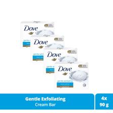 Beauty Cream Bar Katı Güzellik Sabunu Gentle Exfoliating Nemlendirici Etkili 90 G X4 Adet