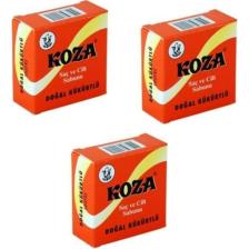 Koza Doğal Kükürtlü Sabun Saç ve Cilt Sabunu 100 gr x 3 Adet