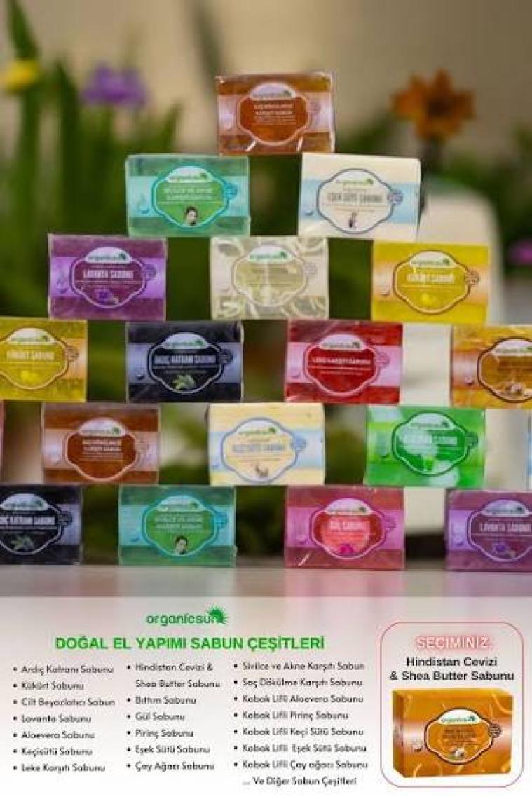 Organicsun Doğal Hindistan Cevizi & Shea Butter Sabunu 140 gr Tüm Cilt Tipleri Için Besleyici ve Onarıcı Etkili
