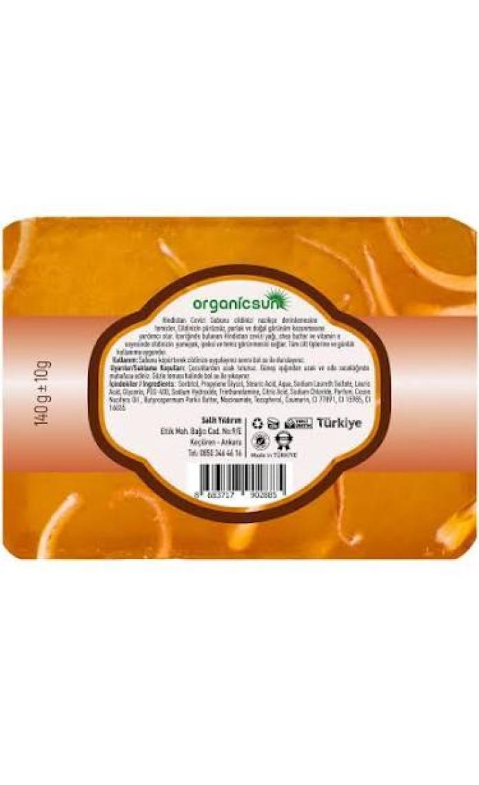 Organicsun Doğal Hindistan Cevizi & Shea Butter Sabunu 140 gr Tüm Cilt Tipleri Için Besleyici ve Onarıcı Etkili