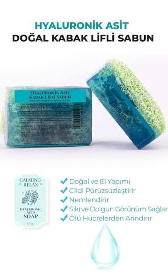 Biolea's Biolea’s Doğal Kabak Lifli Hyalüronik Asit Sabun 110 gr