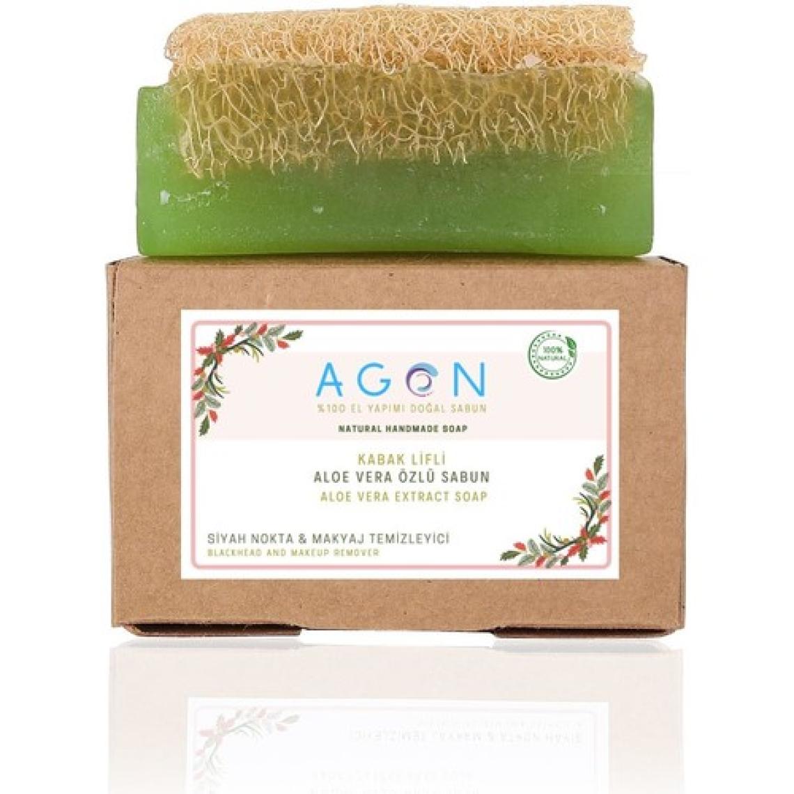 Agon %100 El Yapımı Doğal Kabak Lifli Aloe Vera Özlü Sabun