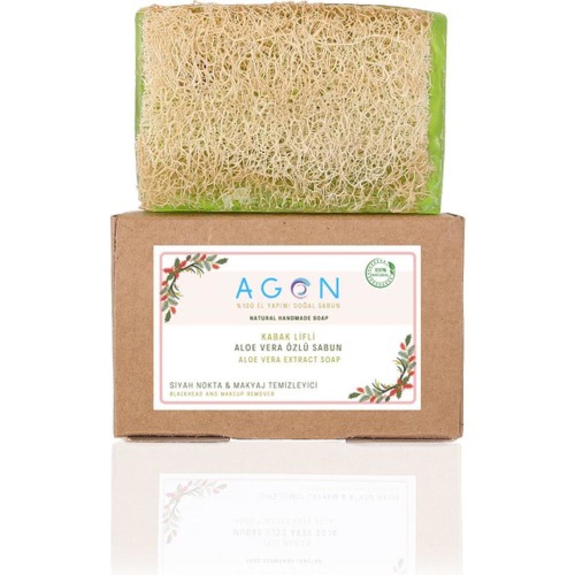 Agon %100 El Yapımı Doğal Kabak Lifli Aloe Vera Özlü Sabun