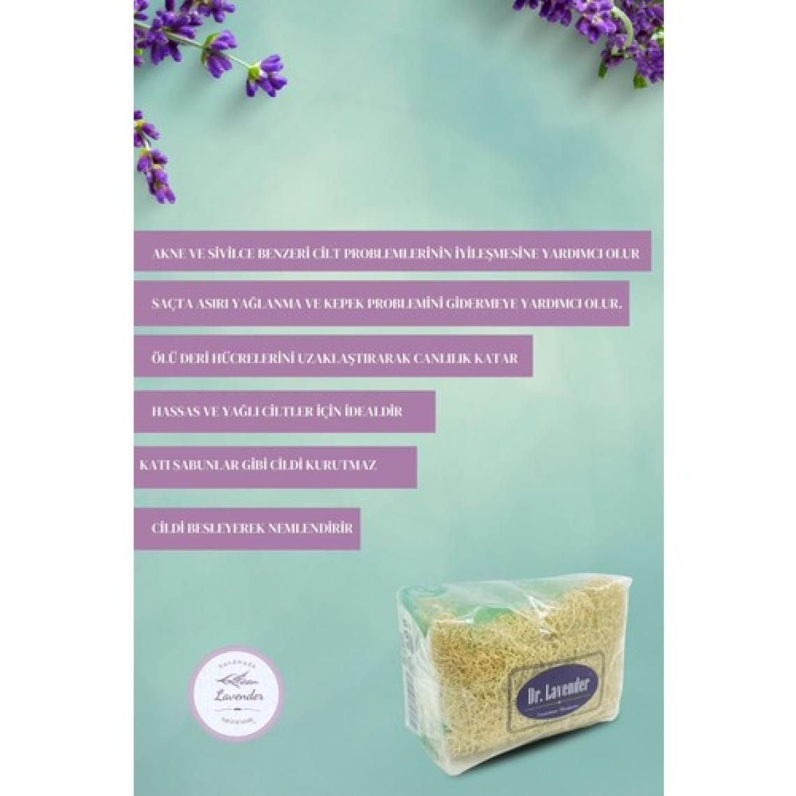 Dr. Lavender Kabak Lifli Kolajen & Lavanta Doğal Sabun 130 Gr. Peeling Etkili