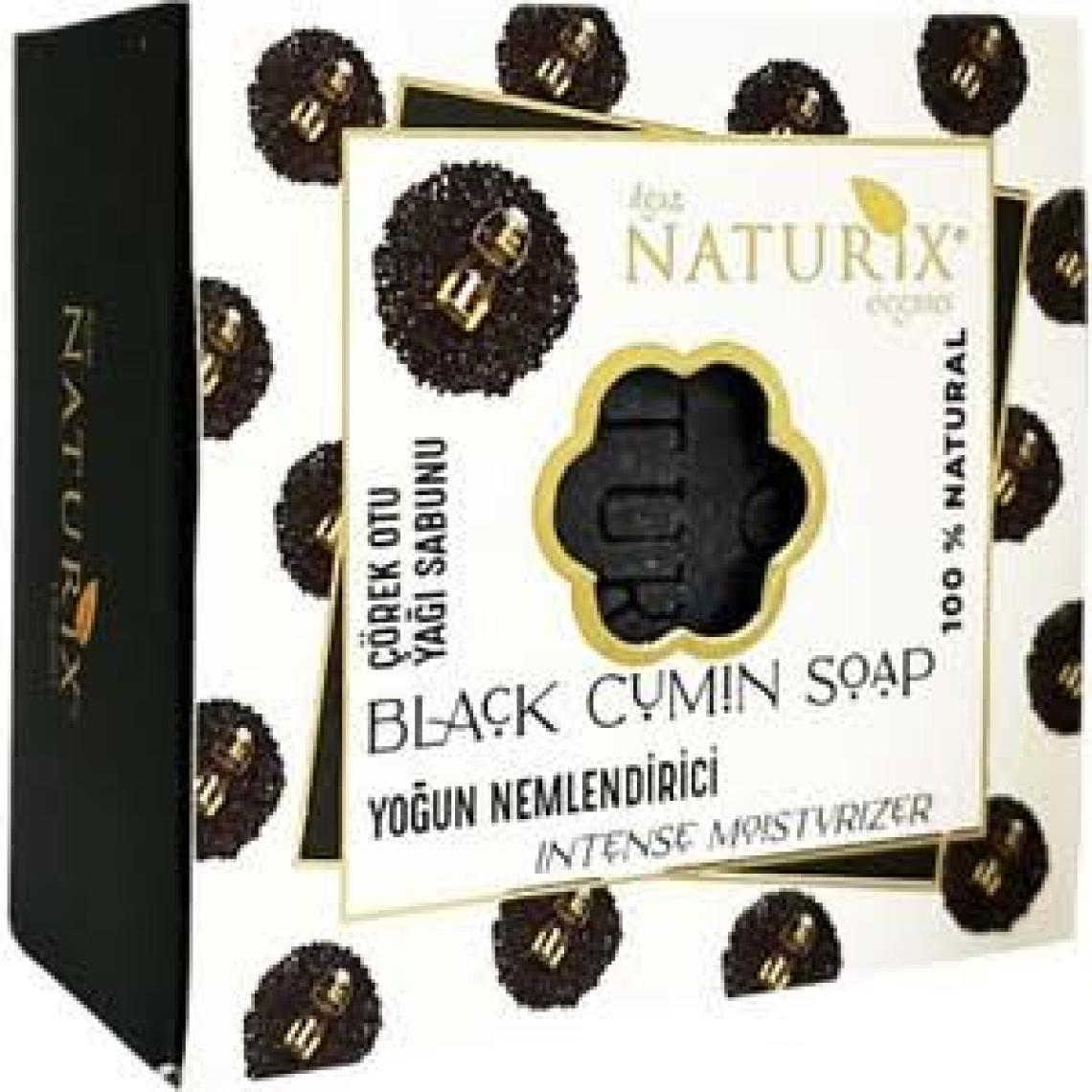 Naturix Natural Çörek Otu Yağı Sabunu Yoğun Nemlendirici Ayak Koku Giderici Black Cumın Soap