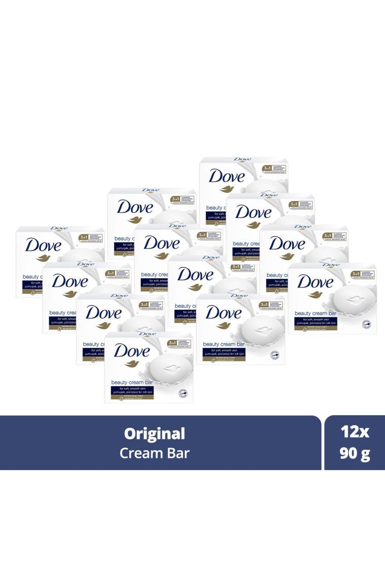 Beauty Cream Bar Katı Güzellik Sabunu Original Nemledirici Etkili 90 G X12