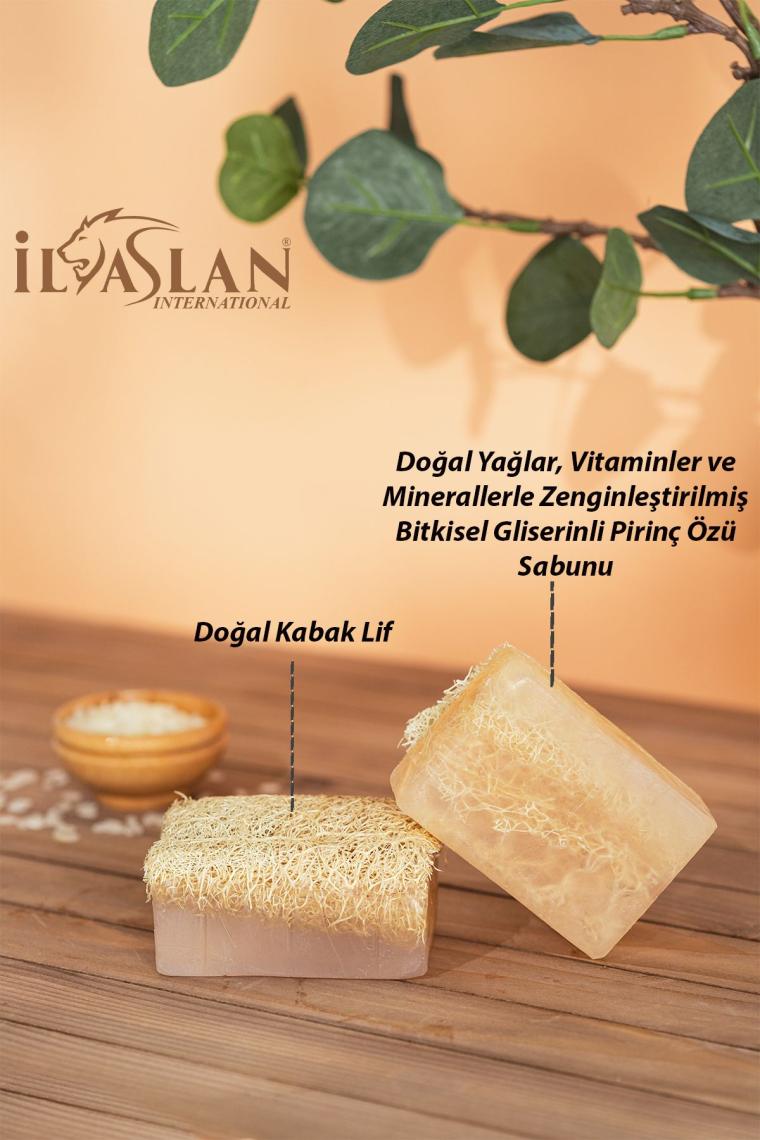 Doğal Kabak Lifli Pirinç Özlü Sabun ( 130 gr )