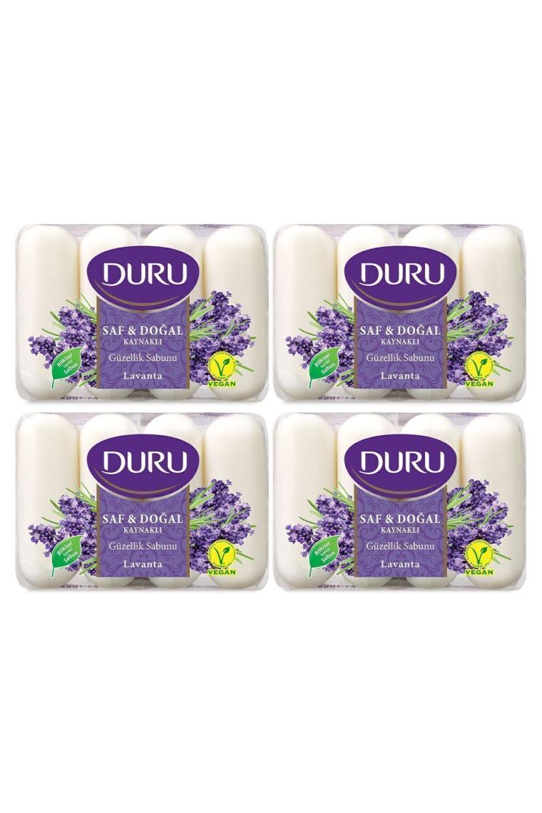 Duru Saf & Doğal Kaynaklı Lavanta 16 Adet Güzellik Sabunu 4X280GR