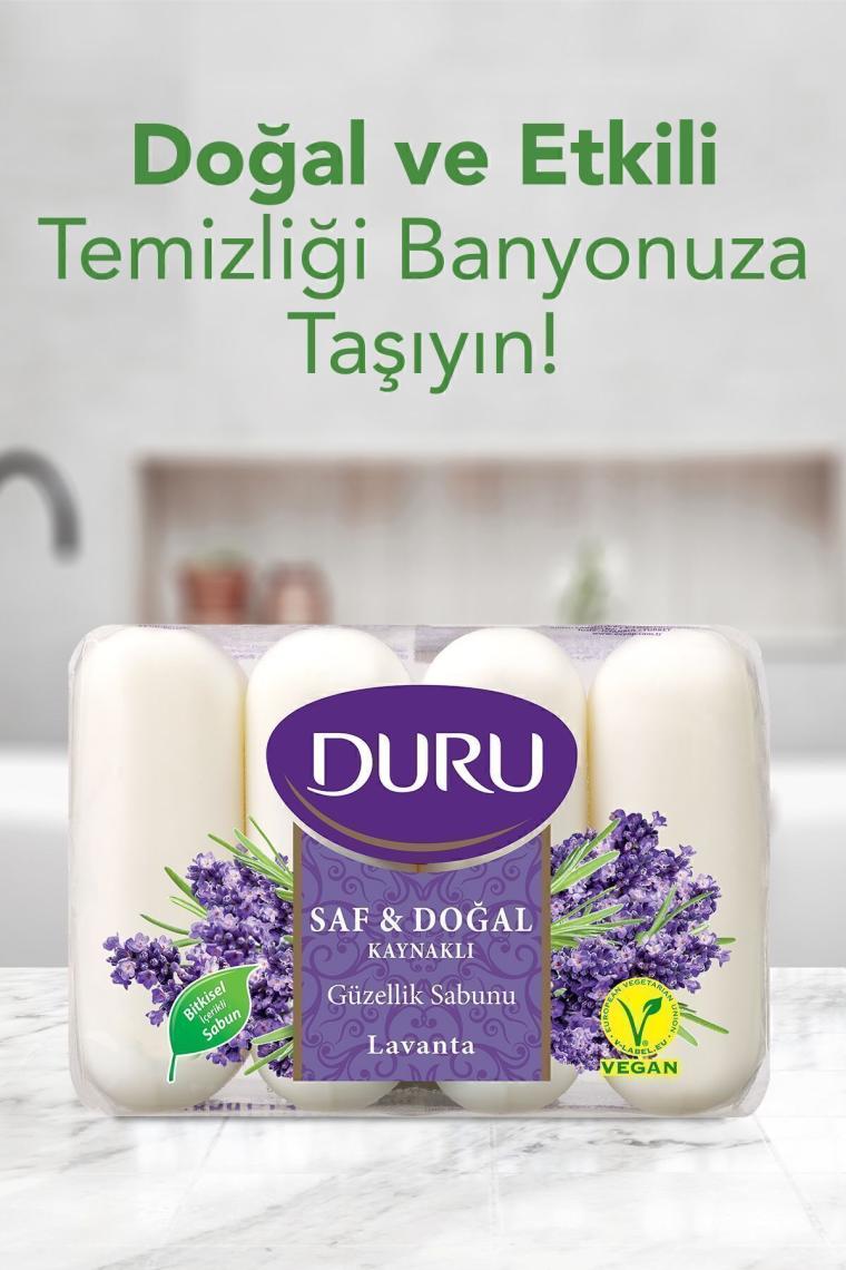 Duru Saf & Doğal Kaynaklı Lavanta 16 Adet Güzellik Sabunu 4X280GR