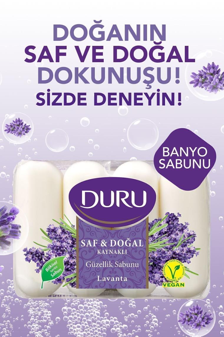 Duru Saf & Doğal Kaynaklı Lavanta 16 Adet Güzellik Sabunu 4X280GR