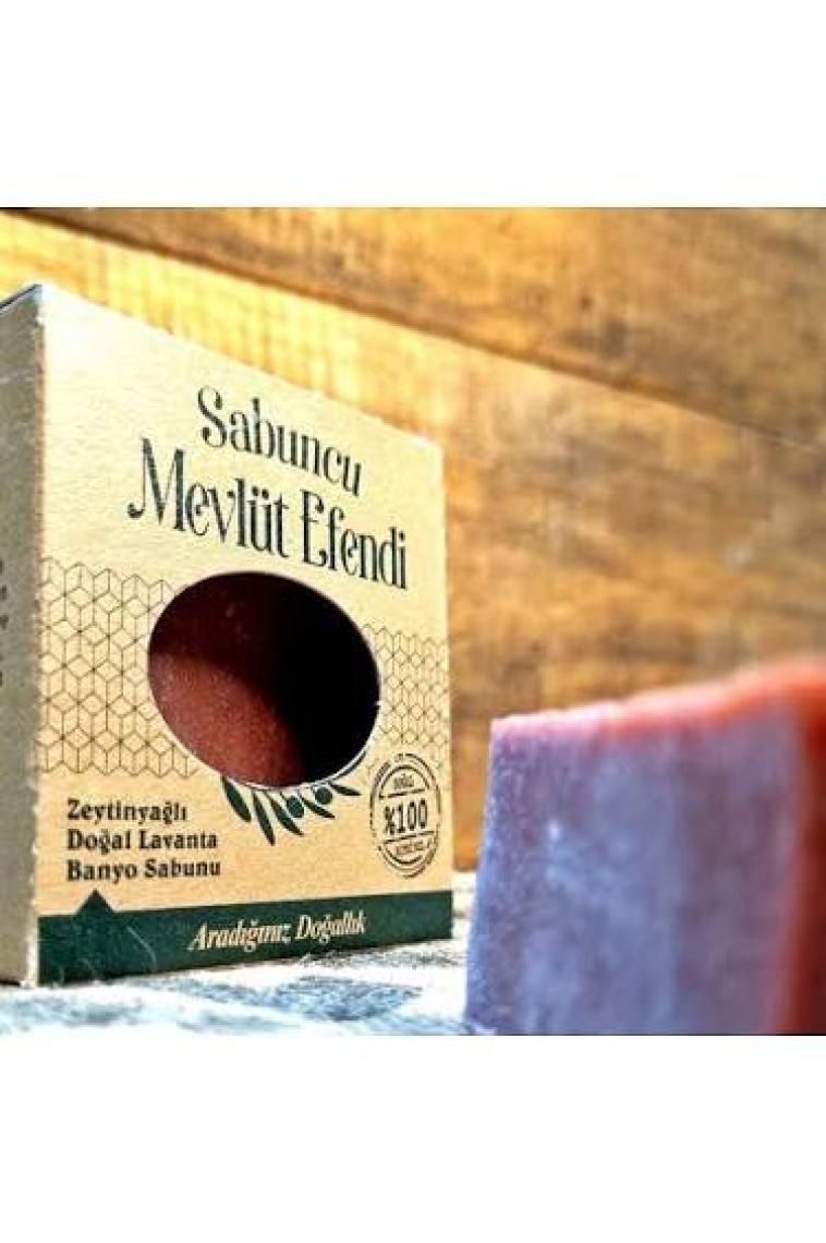 Sabuncu Mevlüt Efendi Saf Zeytinyağlı Doğal Lavanta Banyo Sabunu 100 gr (1 Adet)