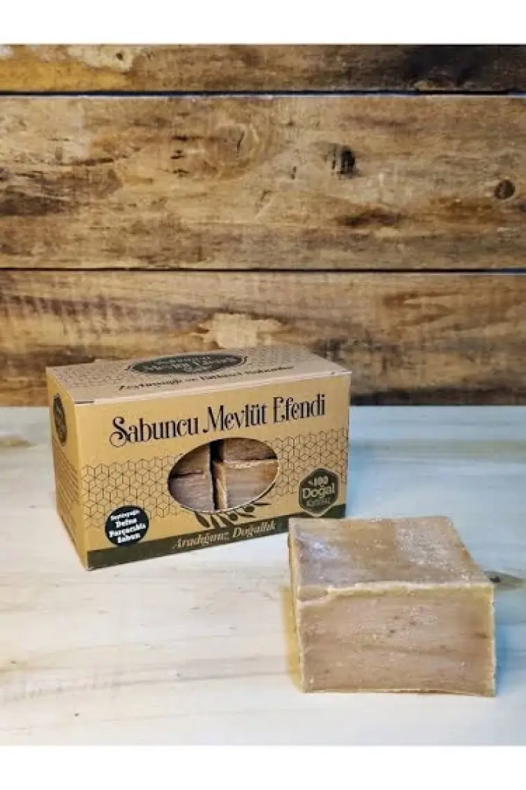 Sabuncu Mevlüt Efendi Saf Zeytinyağlı Defne Parçacıklı Sabun 500GR (4 Adet)