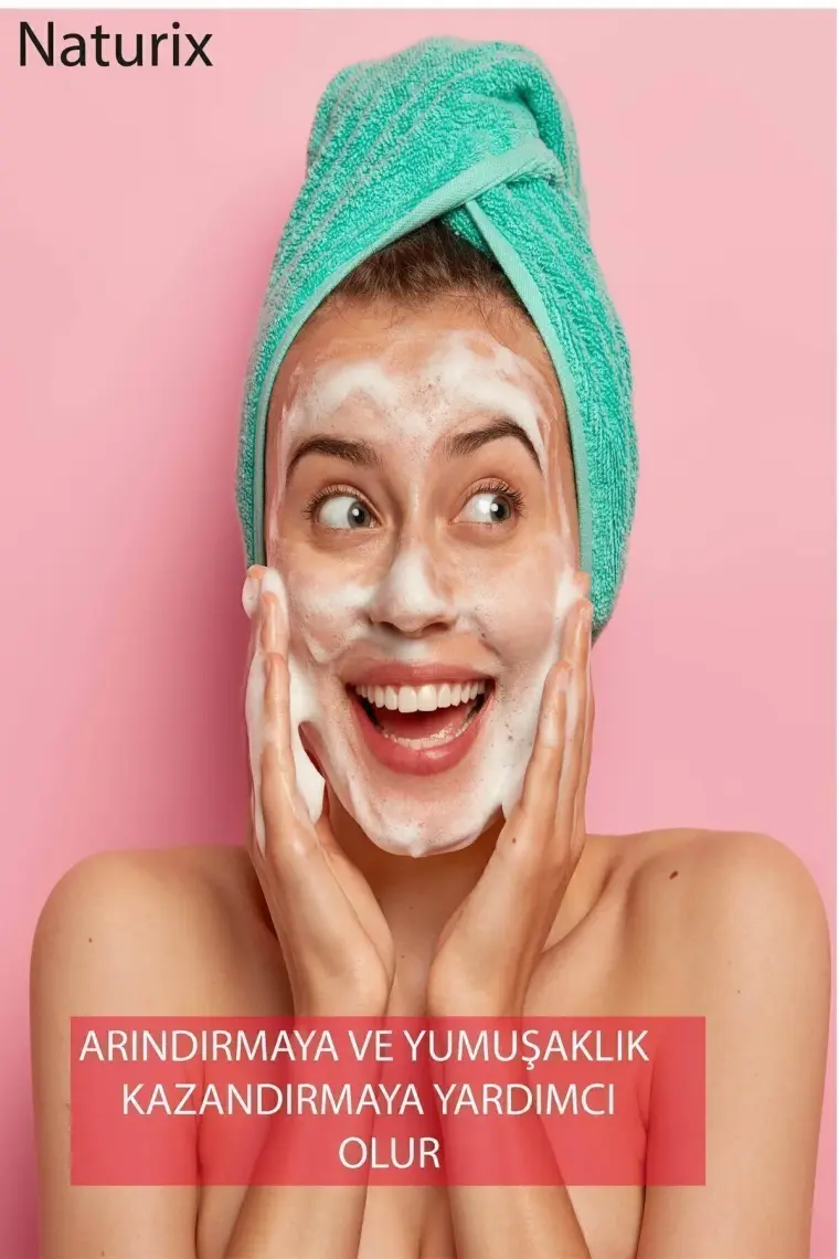 Naturix Doğal Strawberry Soap Peeling Etkili Cilt Arındırıcı Natural Çilek Süngerli Sabun 150 gr