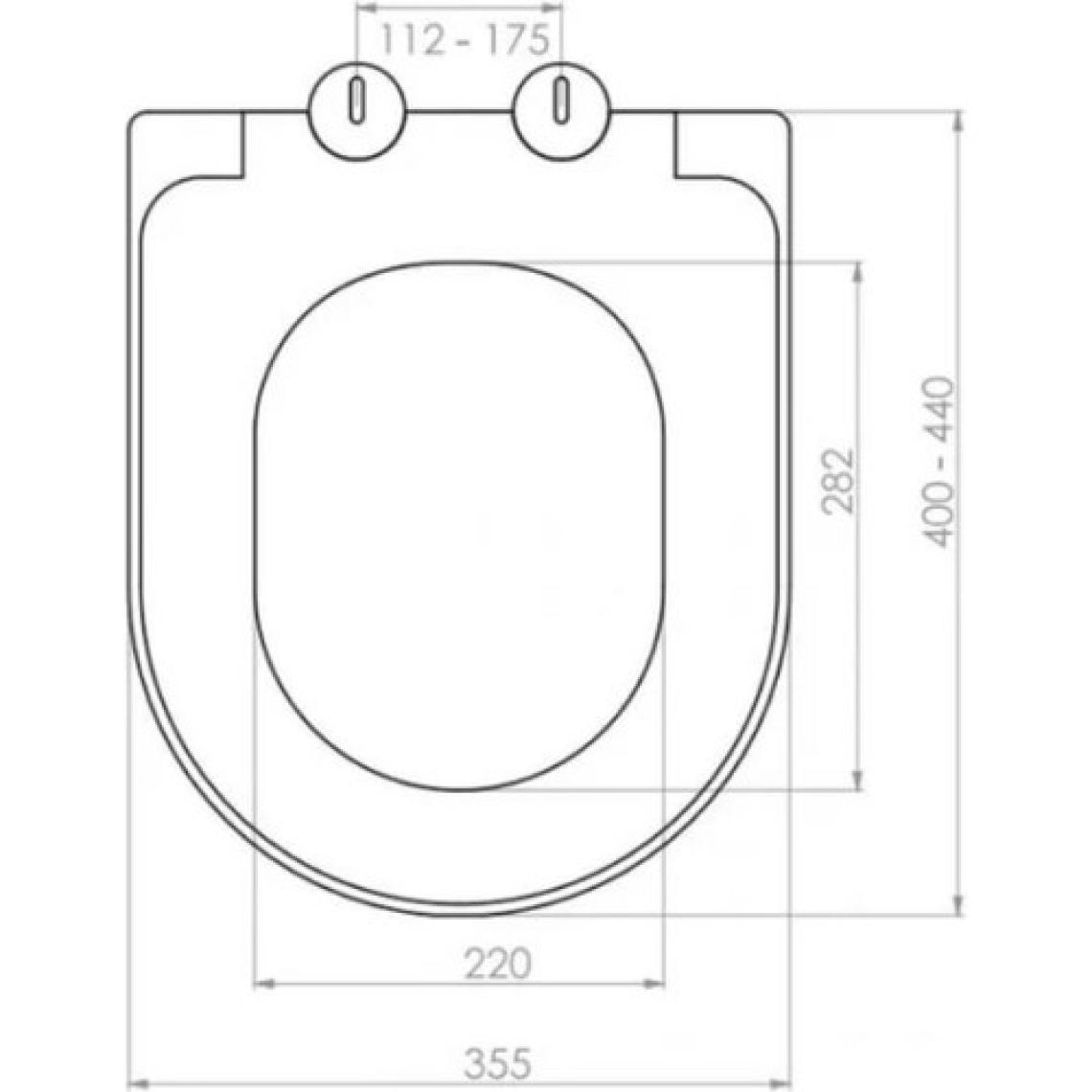 NKP Elegance Amartisörlü Klozet Kapağı Duroplast-Model 402