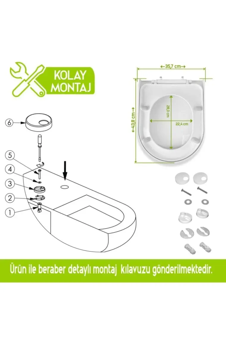 Aqua Bagno Diamond   Yavaş Kapanan Klozet Kapağı