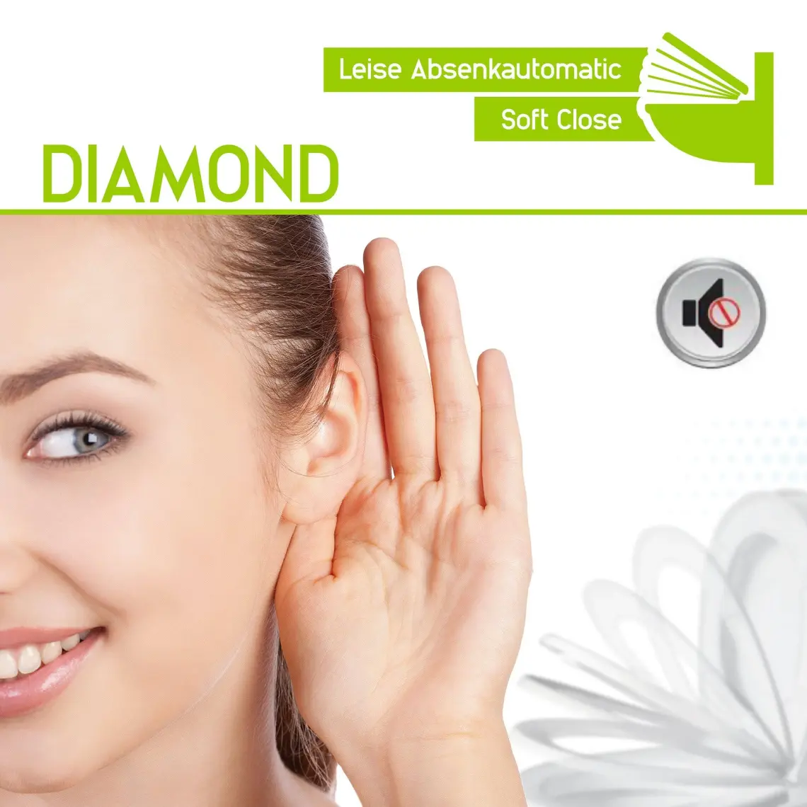 Aqua Bagno Diamond   Yavaş Kapanan Klozet Kapağı