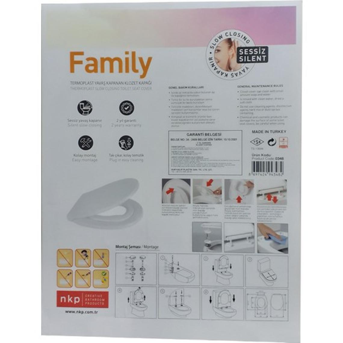 Nkp Family Çocuk Yetişkin Klozet Kapağı NKP-0348