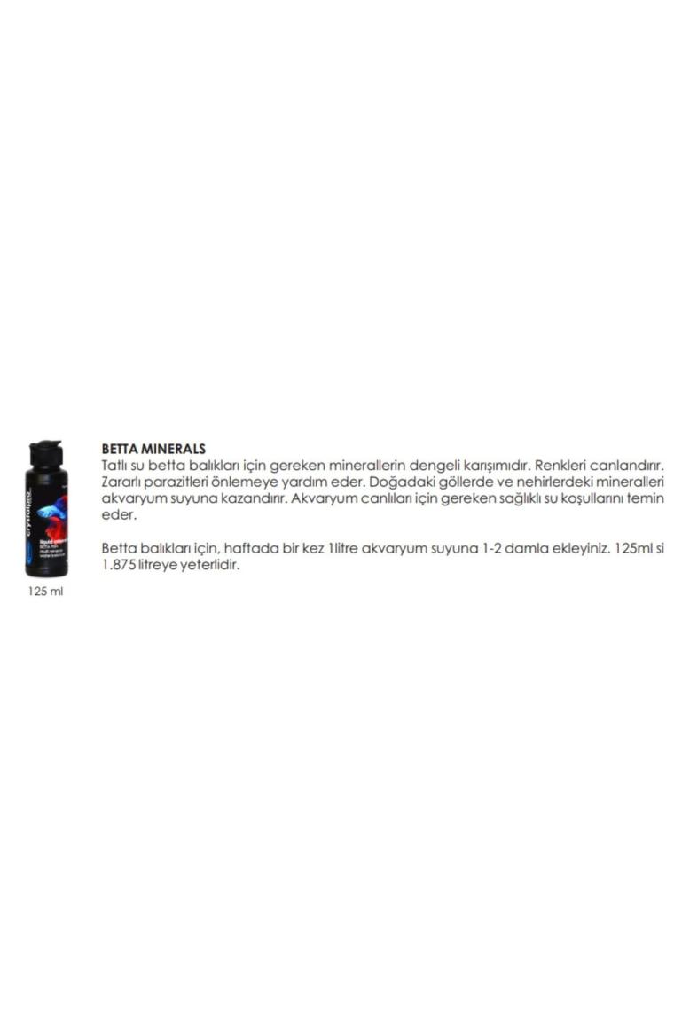Betta Minerals Beta Için Mineral Katkısı 125 ml