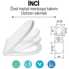 Klozet Kapağı İnci Soft Yavaş Kapanır