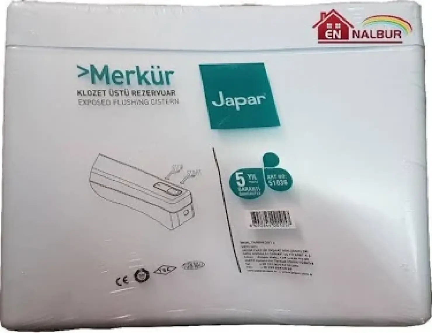 Japar Star Stoplu Klozet Arkası Basma Rezervuar