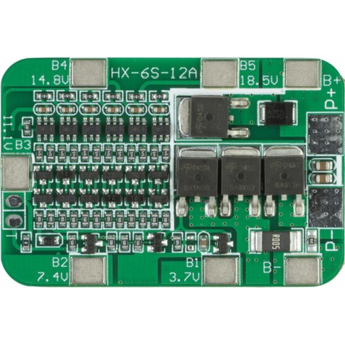 6S 12A 18650 BMS Li-ion Lityum Pil Batarya Şarj Cihazı Koruma Kartı