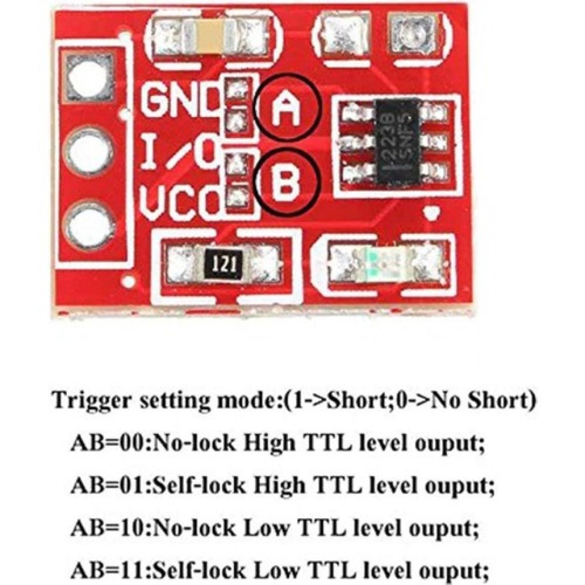 Robo90 TTP223 Dokunmatik (Touch) Buton-Sensör Modülü