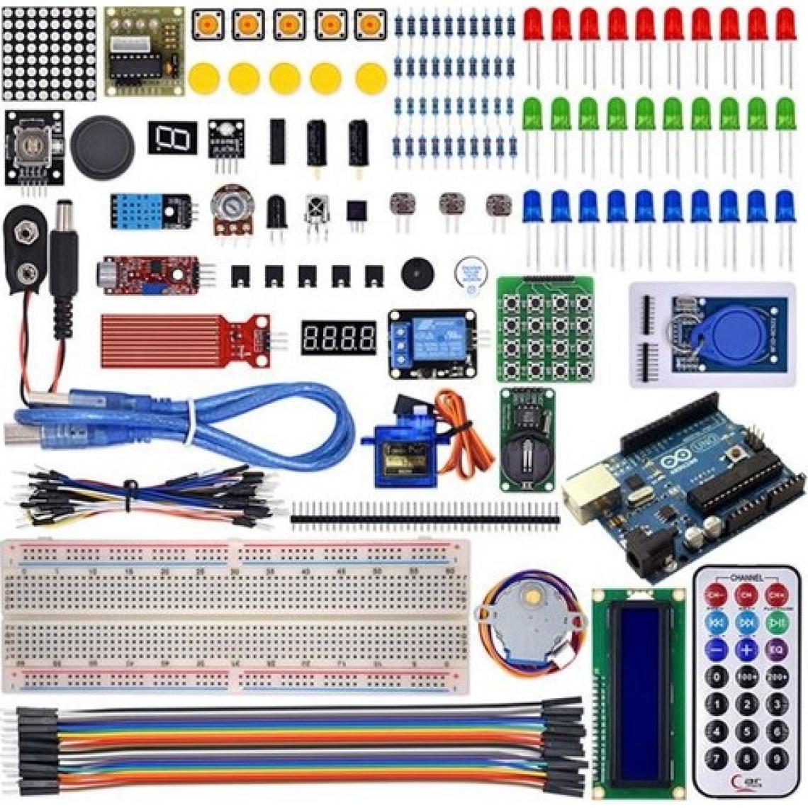 Arduino 168 Parça Uno R3 Robotik Kodlama Profesyonel Rfid Süper Başlangıç Proje Eğitim Seti T4