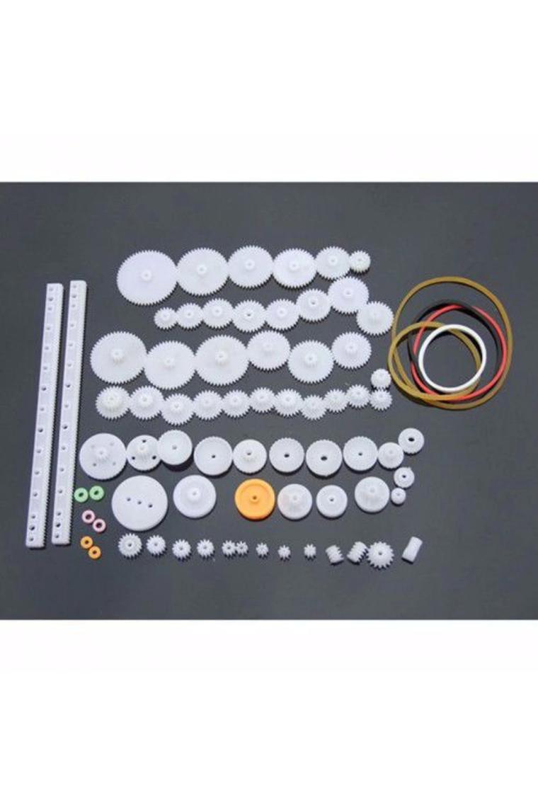 Robotistan 75 Parça Plastik Dişli Çark Seti (Dc Motor - Dıy - Hobi Seti)