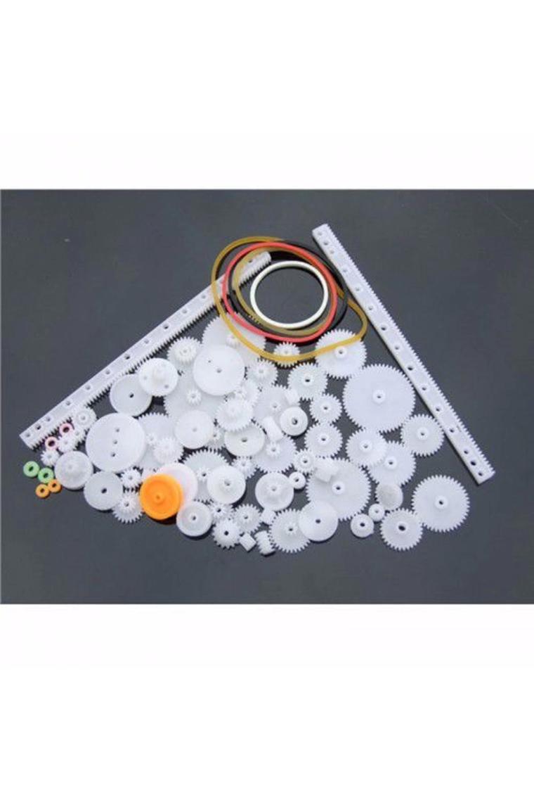 Robotistan 75 Parça Plastik Dişli Çark Seti (Dc Motor - Dıy - Hobi Seti)