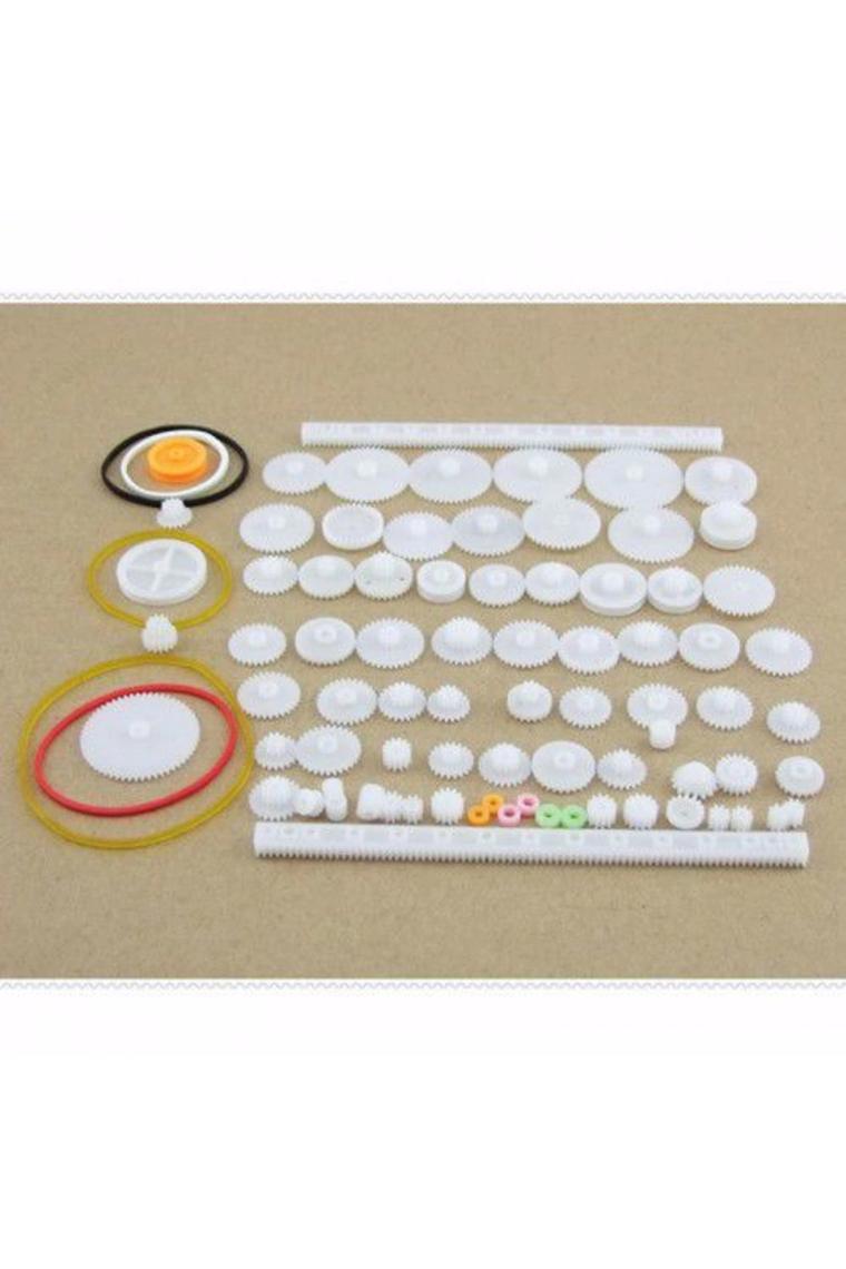 Robotistan 75 Parça Plastik Dişli Çark Seti (Dc Motor - Dıy - Hobi Seti)
