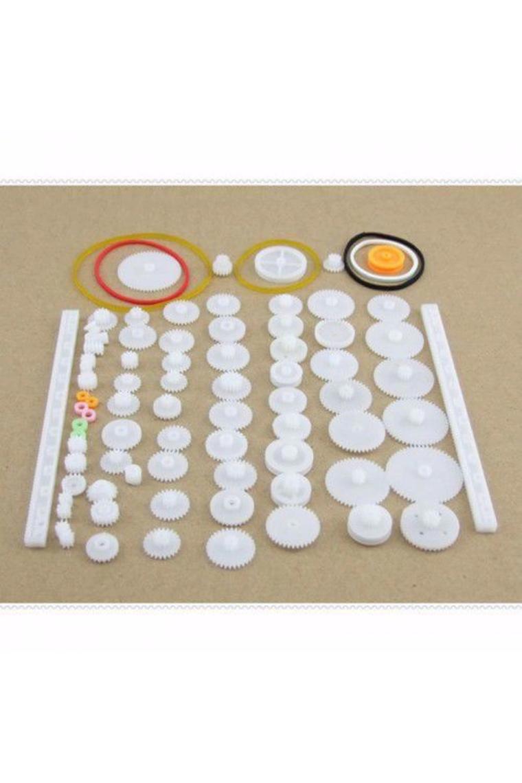 Robotistan 75 Parça Plastik Dişli Çark Seti (Dc Motor - Dıy - Hobi Seti)