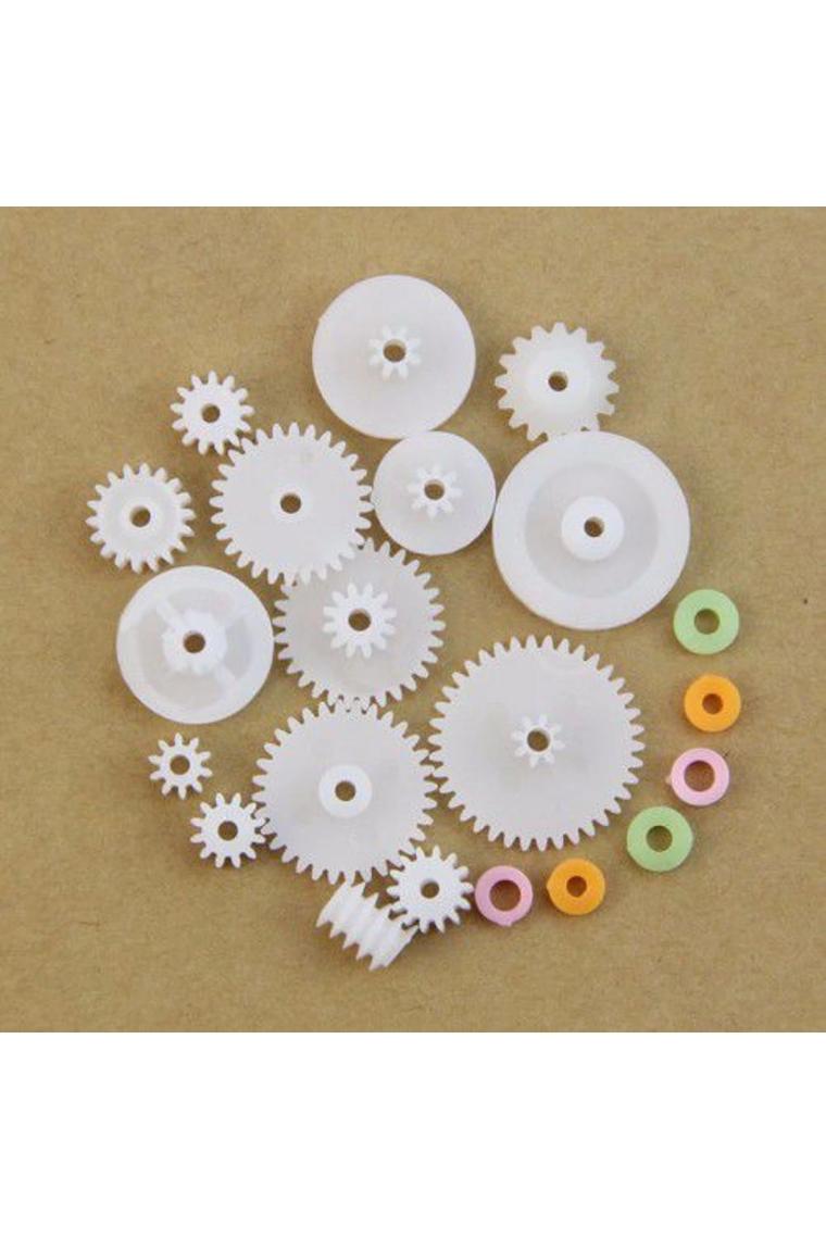 Robotistan 75 Parça Plastik Dişli Çark Seti (Dc Motor - Dıy - Hobi Seti)