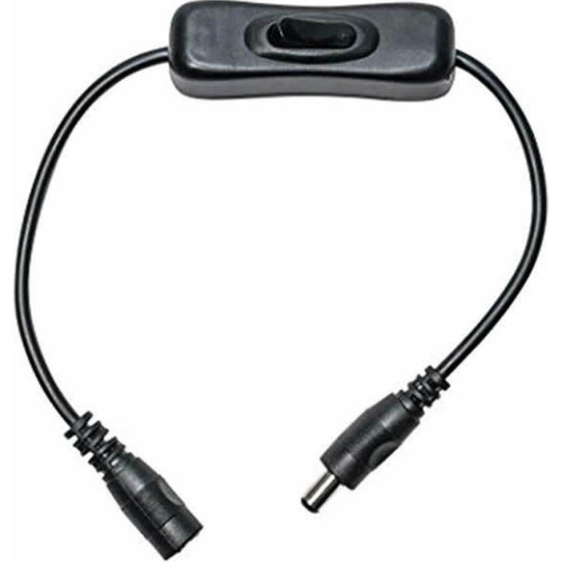 Keskinler Anahtarlı DC Adaptör Uzatma Kablosu -Siyah