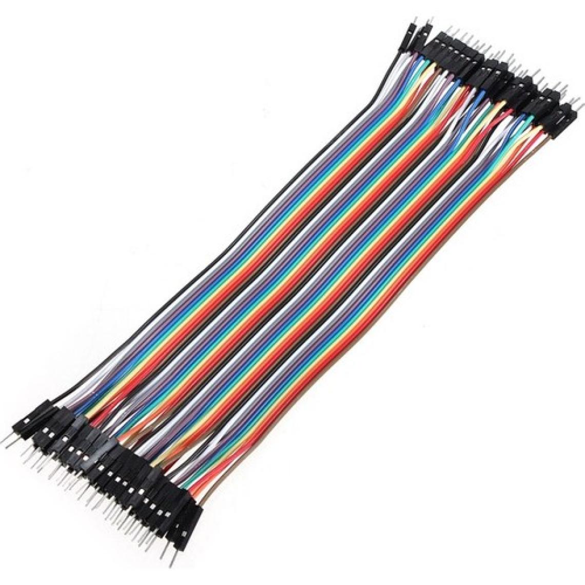 Güvenrob Erkek-Erkek Jumper Kablosu - Dupont Line 40 Pin 20cm